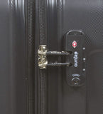 Dejuno Dejuno Kingsley Abs 3 - piece Hardside Spinner Luggage Set - Black Luggage Set, Black