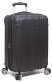 Dejuno Dejuno Kingsley Abs 3 - piece Hardside Spinner Luggage Set - Black Luggage Set, Black
