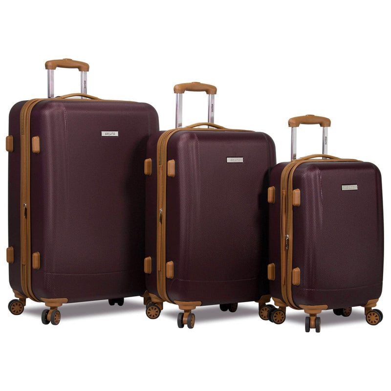 Dejuno Legion New Generation 3 - pc Hardside Spinner TSA Combination Lock Luggage Set, Burgundy (25DJ - 8242 - Burgundy)