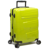 Dejuno Lumos New Generation Hardside Expandable Spinner Luggage, Lime, 3 - Piece Set