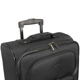 Dejuno Oslo 3 - Piece Lightweight Expandable Spinner Luggage Set - Black