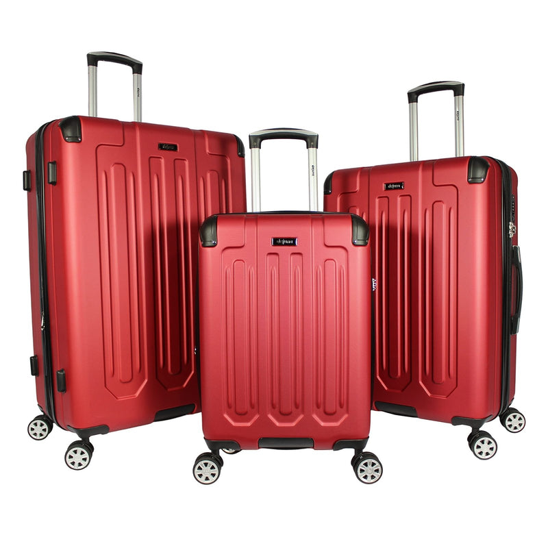 Dejuno Tutin 3 - Piece Hardside Spinner Luggage Set With TSA Lock - Burgundy