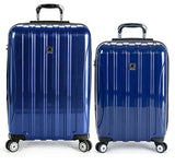 Delsey Luggage Helium Aero 2 Piece Spinner Luggage Set | 21 And 25 (One Size, Cobalt Blue)
