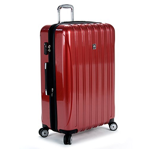 Delsey Luggage Helium Aero 3 Piece Spinner Luggage Set (One Size, Brick Red)