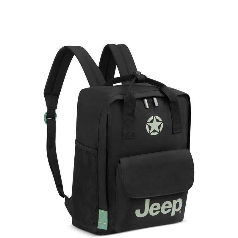 Delsey Official DELSEY Backpack Jeep Jeep Black 6.1 gal (18 L) 14.6 inches (37 cm), 1.9 lbs (0.4 kg), Black, M