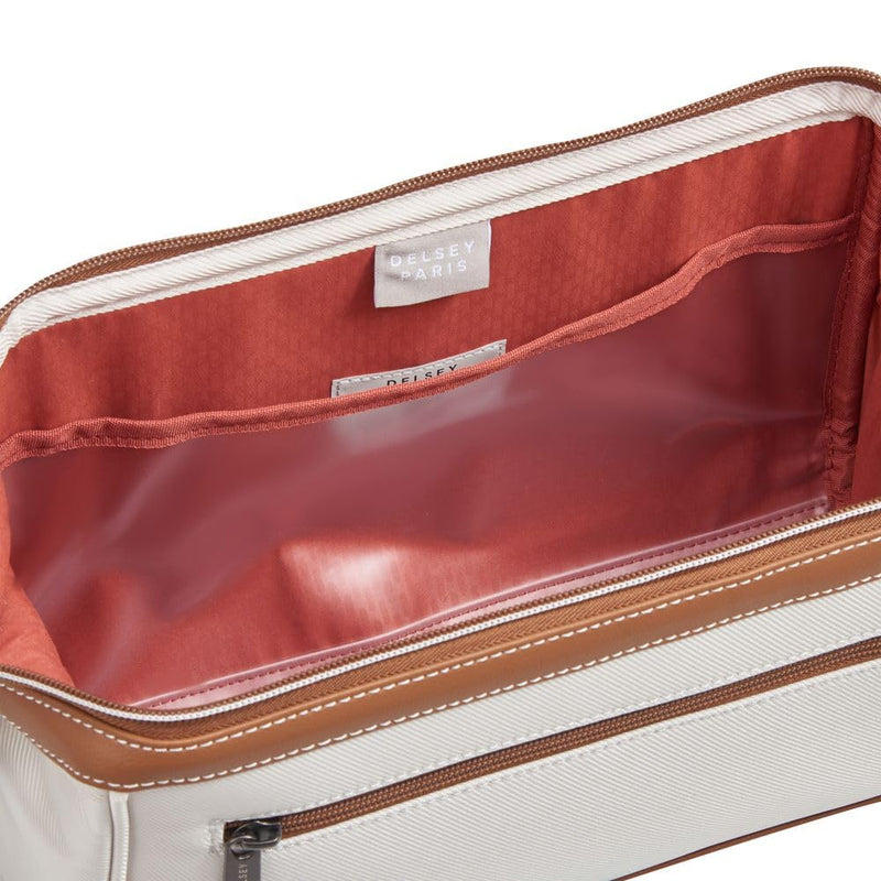 Delsey Official Delsey Suitcase, Carrying Case, RASPAIL Red, 21.8 gal (56 L), 25.2 inches (64 cm), 6.1 lbs (2.8 kg), Lightweight, Waterproof, white (off - white), 21cm