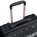 DELSEY PARIS Alexis Hardside, Medium Checked, Expandable Luggage with 4 Spinner Wheels, Lightweight Suitcase, 25 - Inch, Black/Rose Gold