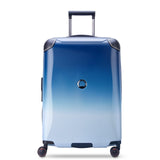 DELSEY PARIS Cactus Hardside Luggage with Spinner Wheels, White/Blue, Checked - Medium 24 Inch