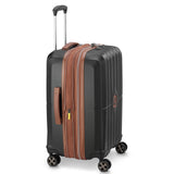 DELSEY PARIS Carrousel Hardside Expandable Luggage with Spinner Wheels, Black, Carry - on 21 Inch