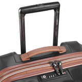 DELSEY PARIS Carrousel Hardside Expandable Luggage with Spinner Wheels, Black, Checked - Large 28 Inch