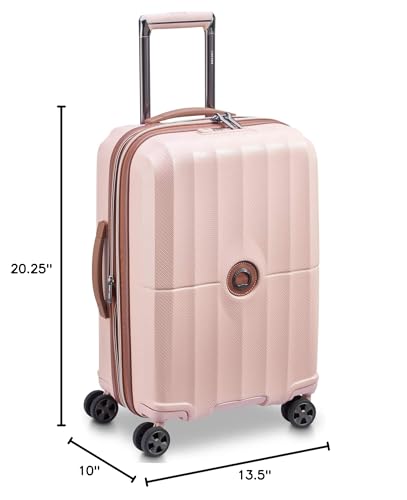 DELSEY PARIS Carrousel Hardside Expandable Luggage with Spinner Wheels, Pink, Carry - on 21 Inch
