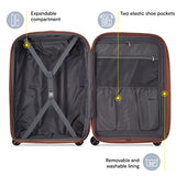DELSEY PARIS Carrousel Hardside Expandable Luggage with Spinner Wheels, Pink, Carry - on 21 Inch