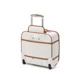 DELSEY PARIS Chatelet 2.0 Softside Luggage Under - Seater with 2 Wheels, Angora, Carry on 16 Inch