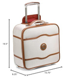 DELSEY PARIS Chatelet 2.0 Softside Luggage Under - Seater with 2 Wheels, Angora, Carry on 16 Inch