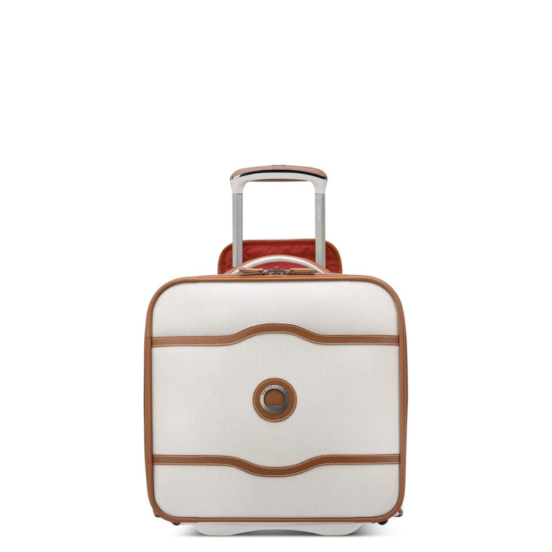 DELSEY PARIS Chatelet 2.0 Softside Luggage Under - Seater with 2 Wheels, Angora, Carry on 16 Inch