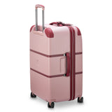 DELSEY PARIS Chatelet Air 2.0 Hardside Luggage Trunk with Spinner Wheels, Pink, Checked - 26 Inch Trunk