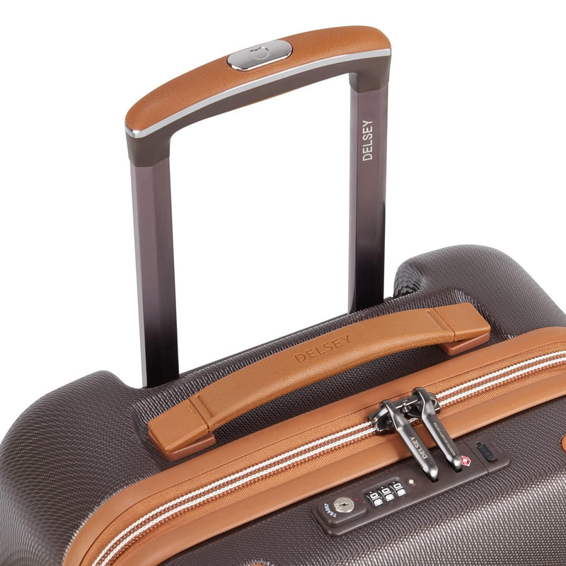 DELSEY PARIS Chatelet Air 2.0 Hardside Luggage with Spinner Wheels, Chocolate Brown, 3 Piece Set, (19/24/28)