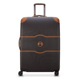 DELSEY PARIS Chatelet Air 2.0 Hardside Luggage with Spinner Wheels, Chocolate Brown, Checked-Large 28 Inch