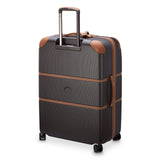 DELSEY PARIS Chatelet Air 2.0 Hardside Luggage with Spinner Wheels, Chocolate Brown, Checked - Large 28 Inch