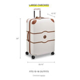 DELSEY PARIS Chatelet Air 2.0 Hardside Luggage with Spinner Wheels, Chocolate Brown, Checked - Large 28 Inch