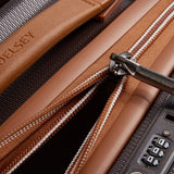DELSEY PARIS Chatelet Air 2.0 Hardside Luggage with Spinner Wheels, Chocolate Brown, Checked - Large 28 Inch