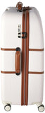 DELSEY PARIS Chatelet Hard+ Hardside Luggage with Spinner Wheels, Champagne White, Checked - Large 28 Inch