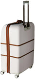 DELSEY PARIS Chatelet Hard+ Hardside Luggage with Spinner Wheels, Champagne White, Checked - Large 28 Inch