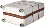 DELSEY PARIS Chatelet Hard+ Hardside Luggage with Spinner Wheels, Champagne White, Checked - Large 28 Inch
