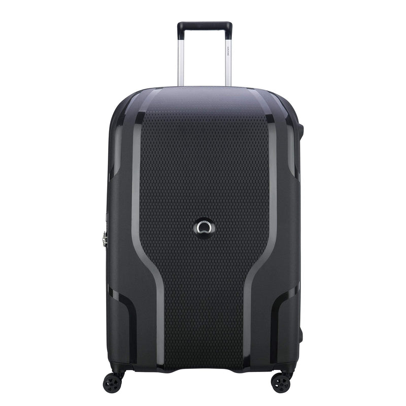 DELSEY PARIS Clavel Hardside Expandable Luggage with Spinner Wheels, Black, Checked - Large 30 Inch