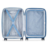 DELSEY PARIS Comete 3.0 Hardside Expandable Luggage with Spinner Wheels, Blue, 3 - Piece Set (20/24/28)