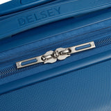 DELSEY PARIS Comete 3.0 Hardside Expandable Luggage with Spinner Wheels, Blue, Checked - Large, 28 Inch