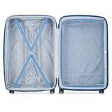 DELSEY PARIS Comete 3.0 Hardside Expandable Luggage with Spinner Wheels, Blue, Checked - Large, 28 Inch