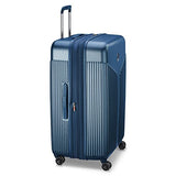 DELSEY PARIS Comete 3.0 Hardside Expandable Luggage with Spinner Wheels, Blue, Checked - Large, 28 Inch