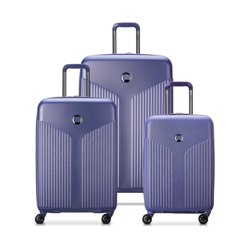DELSEY PARIS Comete 3.0 Hardside Expandable Luggage with Spinner Wheels, Lavender, 3 - Piece Set (20/24/28)