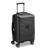 DELSEY PARIS Cruise 3.0 Hardside Expandable Luggage with Spinner Wheels, Black, Carry on 20 Inch