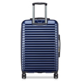 DELSEY PARIS Cruise 3.0 Hardside Expandable Luggage with Spinner Wheels, Deep Sea Navy, Checked - Medium 24 Inch