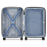 DELSEY PARIS Cruise 3.0 Hardside Expandable Luggage with Spinner Wheels, Deep Sea Navy, Checked - Medium 24 Inch