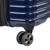 DELSEY PARIS Cruise 3.0 Hardside Expandable Luggage with Spinner Wheels, Deep Sea Navy, Checked - Medium 24 Inch