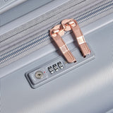 DELSEY PARIS Cruise 3.0 Hardside Expandable Luggage with Spinner Wheels, Platinum, Checked - Medium 24 Inch
