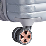 DELSEY PARIS Cruise 3.0 Hardside Expandable Luggage with Spinner Wheels, Platinum, Checked - Medium 24 Inch