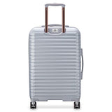 DELSEY PARIS Cruise 3.0 Hardside Expandable Luggage with Spinner Wheels, Platinum, Checked - Medium 24 Inch