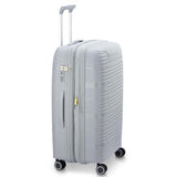 DELSEY Paris Dune Hardside Expandable Luggage with Spinner Wheels, Lunar Rock, Checked - Medium 25 Inch