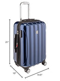 DELSEY PARIS Helium Aero Hardside Expandable Luggage with Spinner Wheels, Blue Cobalt, Carry - On Plus 21 Inch
