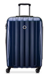 DELSEY PARIS Helium Aero Hardside Expandable Luggage with Spinner Wheels, Blue Cobalt, Checked-Medium 24 Inch
