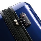 DELSEY PARIS Helium Aero Hardside Expandable Luggage with Spinner Wheels, Blue Cobalt, Checked - Medium 24 Inch