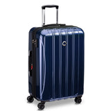 DELSEY PARIS Helium Aero Hardside Expandable Luggage with Spinner Wheels, Blue Cobalt, Checked - Medium 24 Inch
