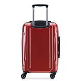 DELSEY PARIS Helium Aero Hardside Expandable Luggage with Spinner Wheels, Brick Red, Carry-On Plus 21 Inch