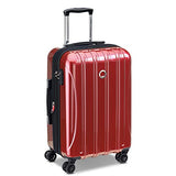 DELSEY PARIS Helium Aero Hardside Expandable Luggage with Spinner Wheels, Brick Red, Carry-On Plus 21 Inch
