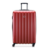 DELSEY PARIS Helium Aero Hardside Expandable Luggage with Spinner Wheels, Brick Red, Checked - Large 28 Inch