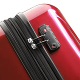 DELSEY PARIS Helium Aero Hardside Expandable Luggage with Spinner Wheels, Brick Red, Checked - Medium 24 Inch